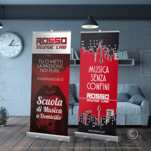 Roll-Up Rosso Music Lab scuola di musica roma